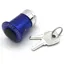 ART 1 1/8 Inch 25.4mm Locking Aheadset Fork Bung Expander Nut with Alloy Top Cap in Blue